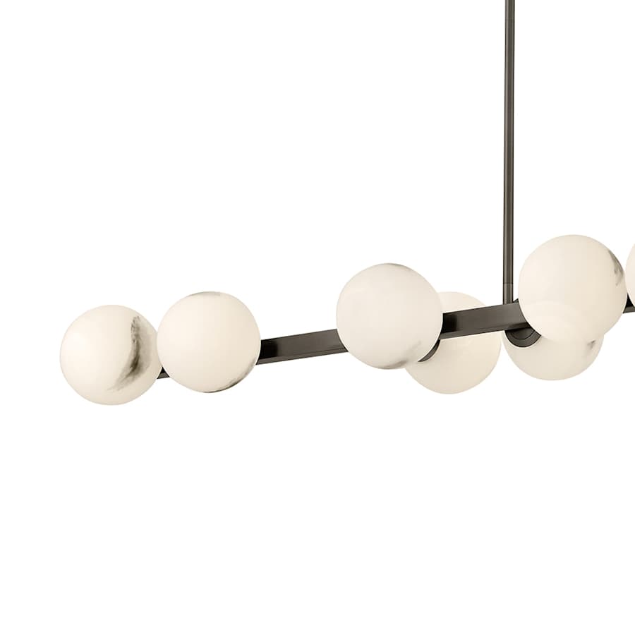 Fredrick Ramond Selene 14 Light 74" Wide Linear Chandelier