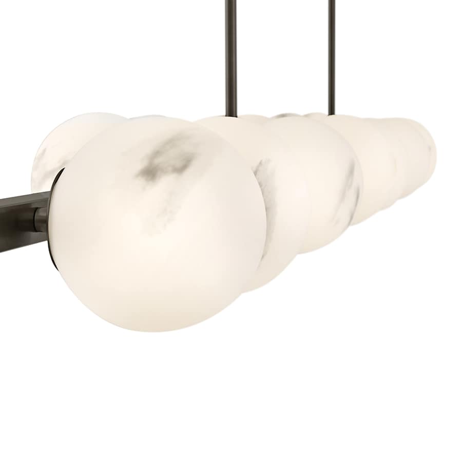 Fredrick Ramond Selene 14 Light 74" Wide Linear Chandelier