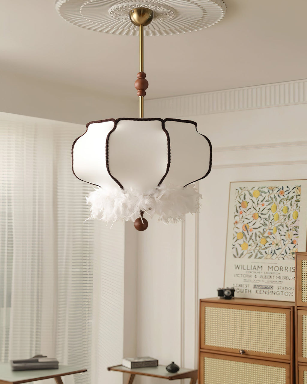 Feathered Lantern Houselight Pendant Light