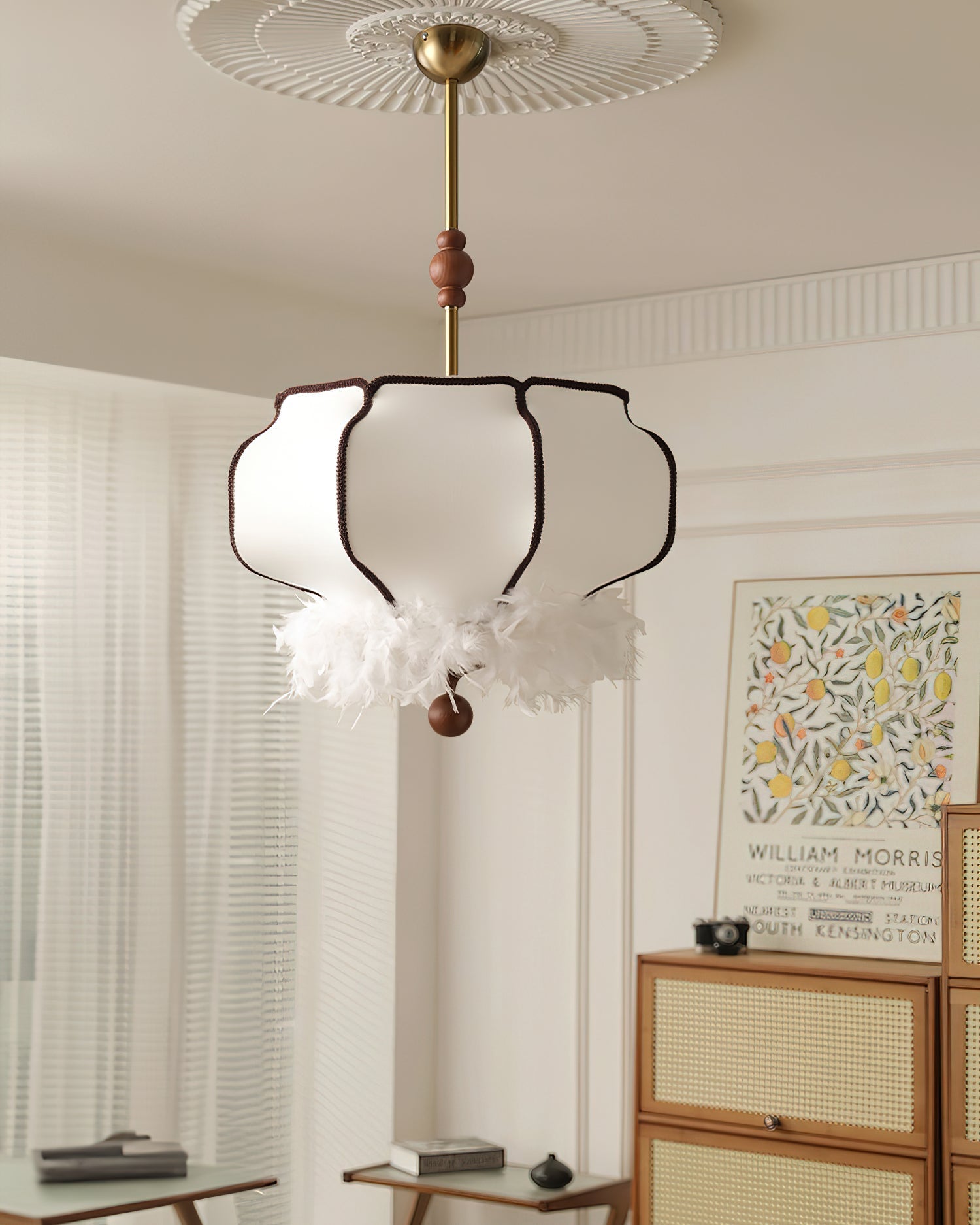 Feathered Lantern Houselight Pendant Light