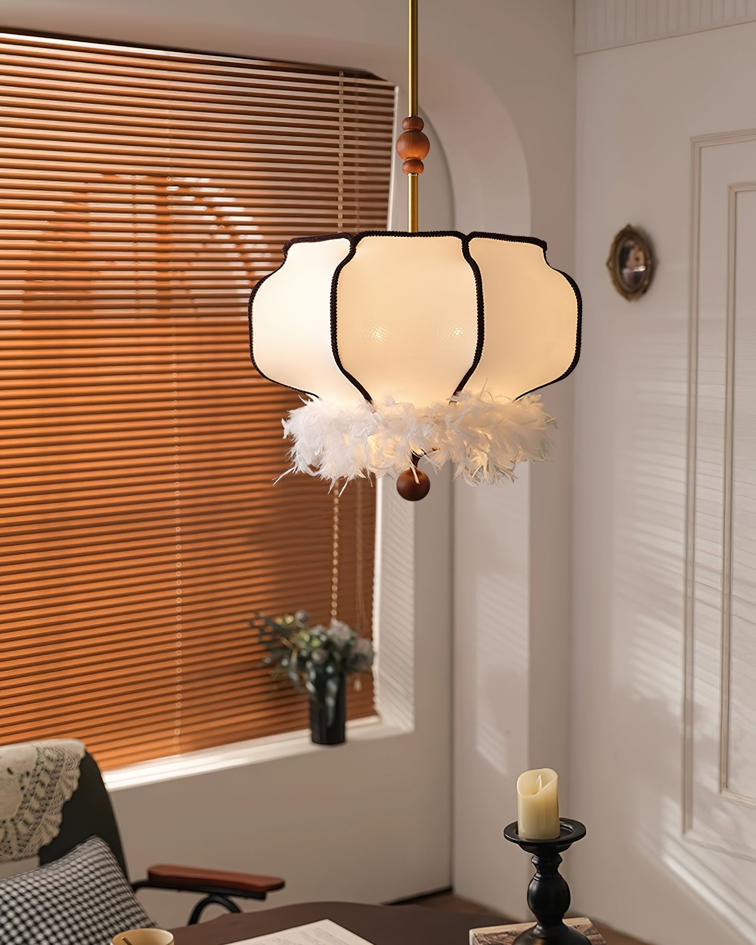 Feathered Lantern Houselight Pendant Light