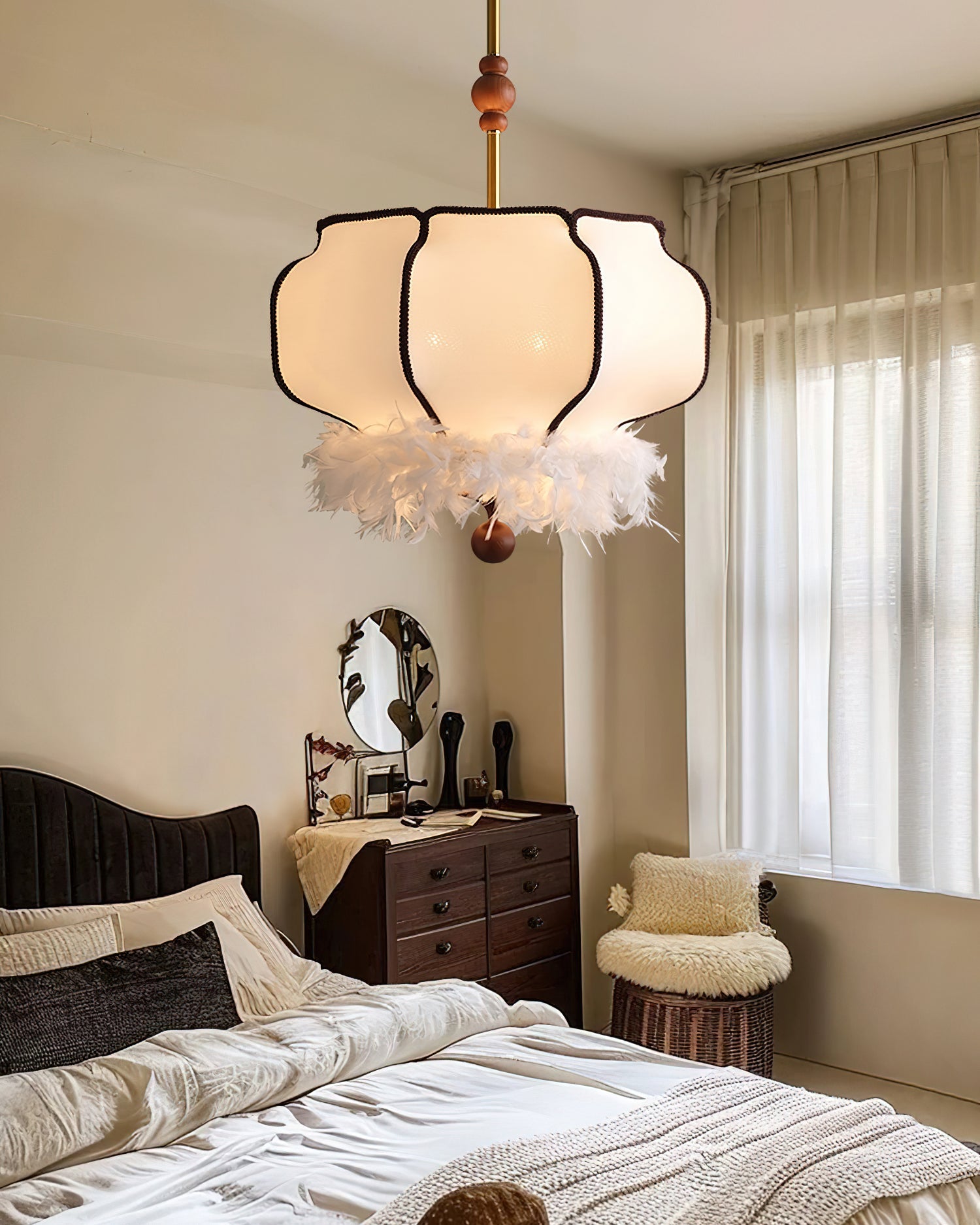 Feathered Lantern Houselight Pendant Light