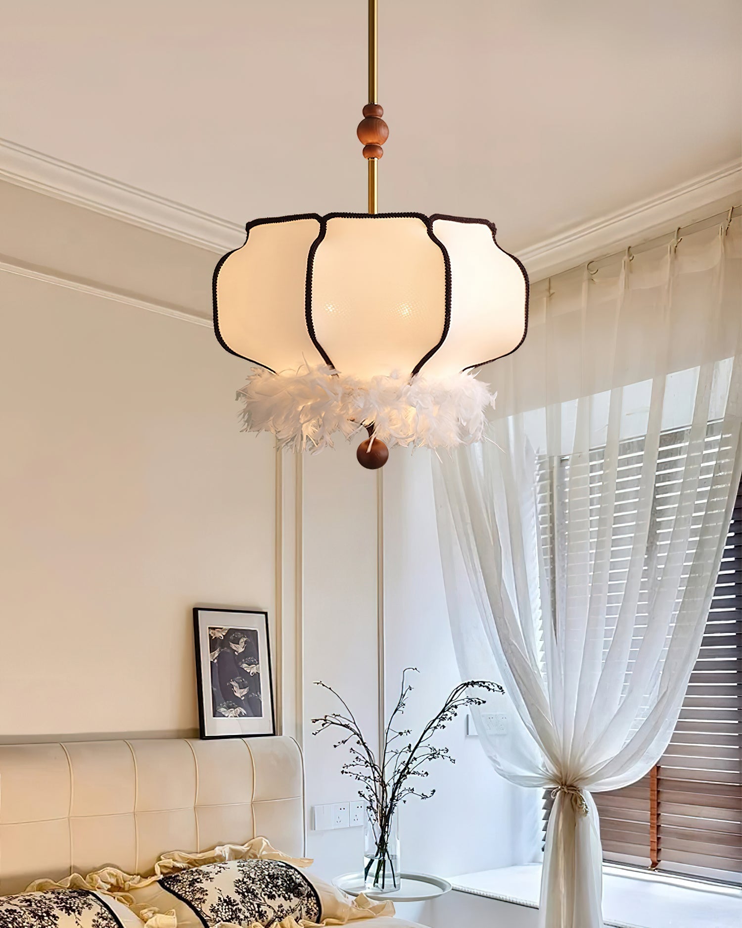 Feathered Lantern Houselight Pendant Light