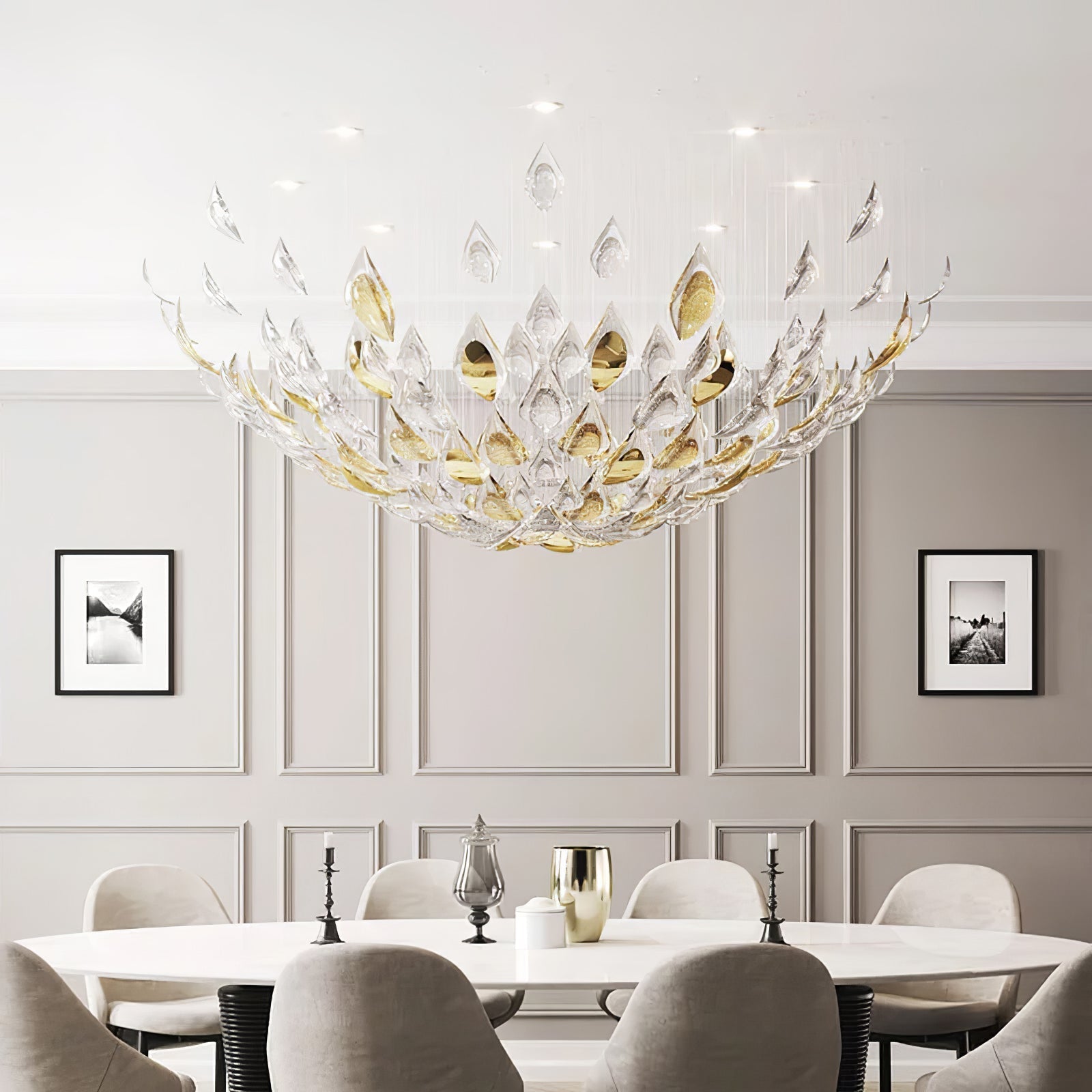 Floating Leaves Ceiling fixture Chandelier