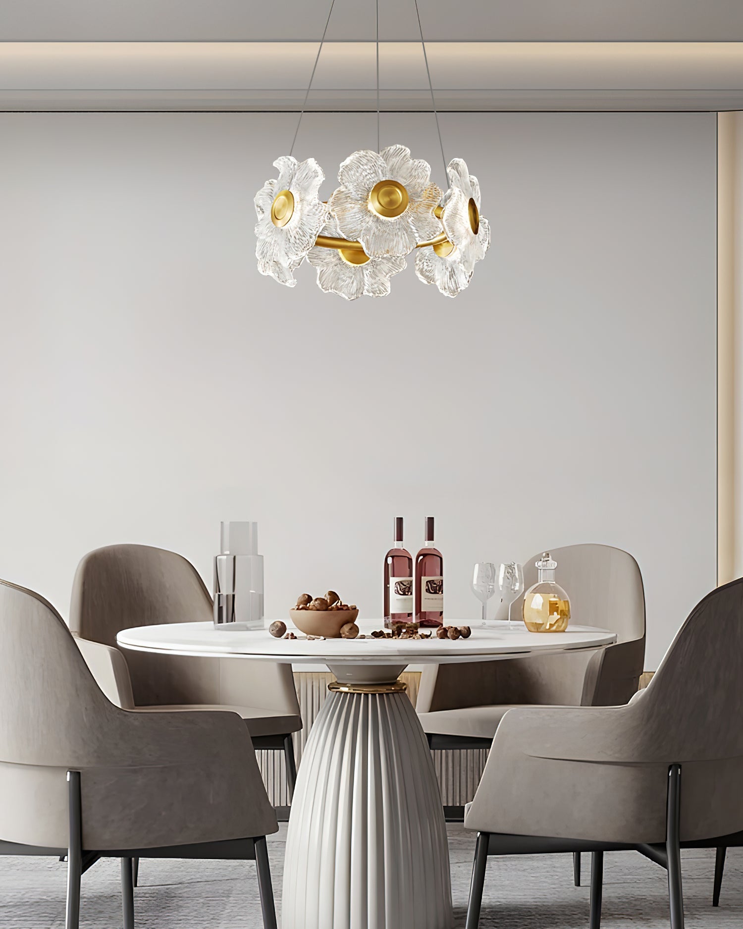 Flora Glass Candelabrum Chandelier