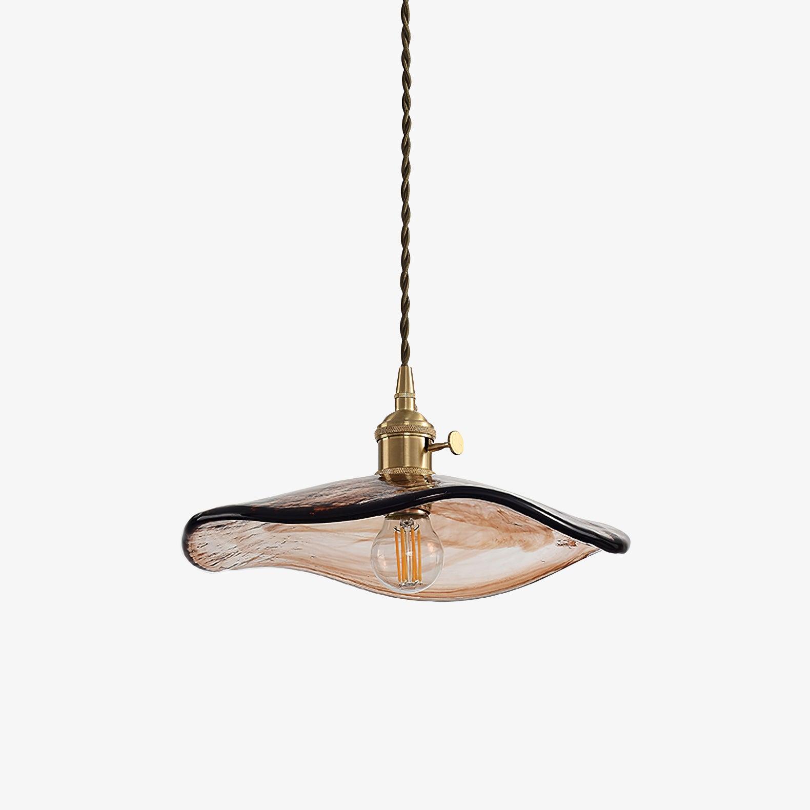 Flower Petal Glass Houselight Pendant Light