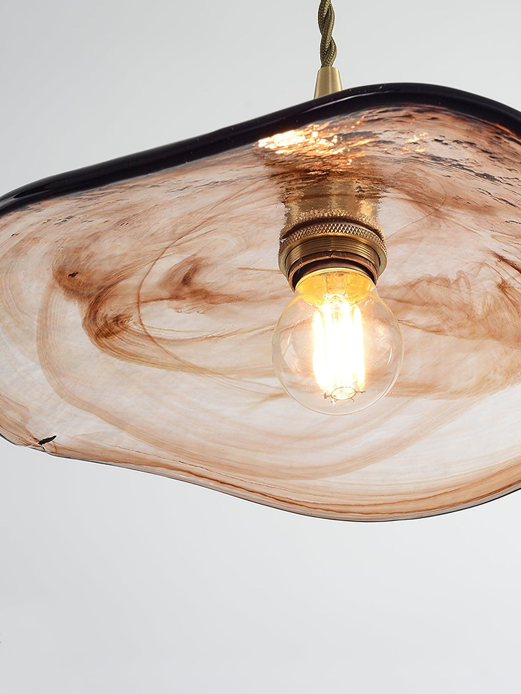 Flower Petal Glass Houselight Pendant Light
