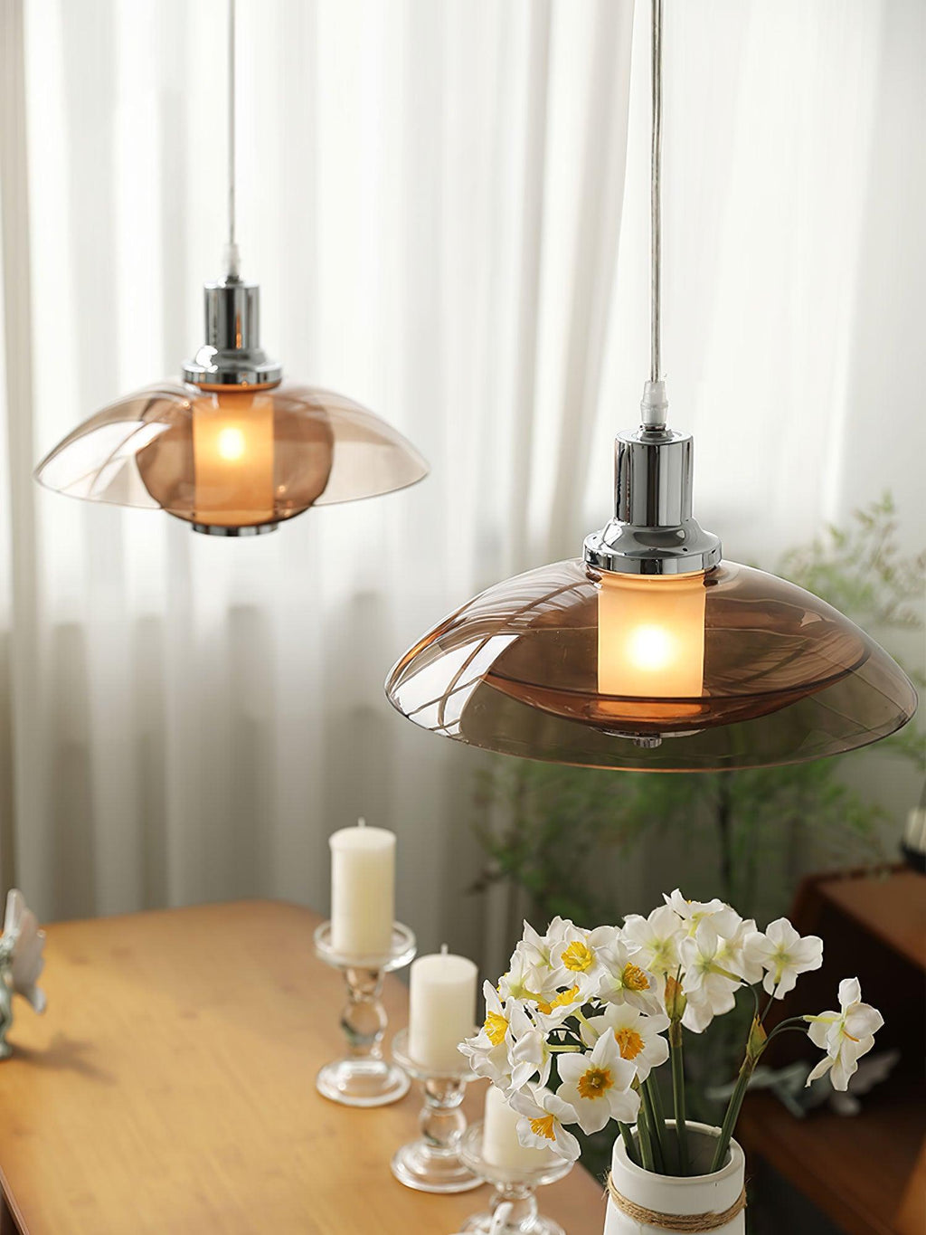 Flying Saucer Chrome Ceiling light fitting Pendant Light