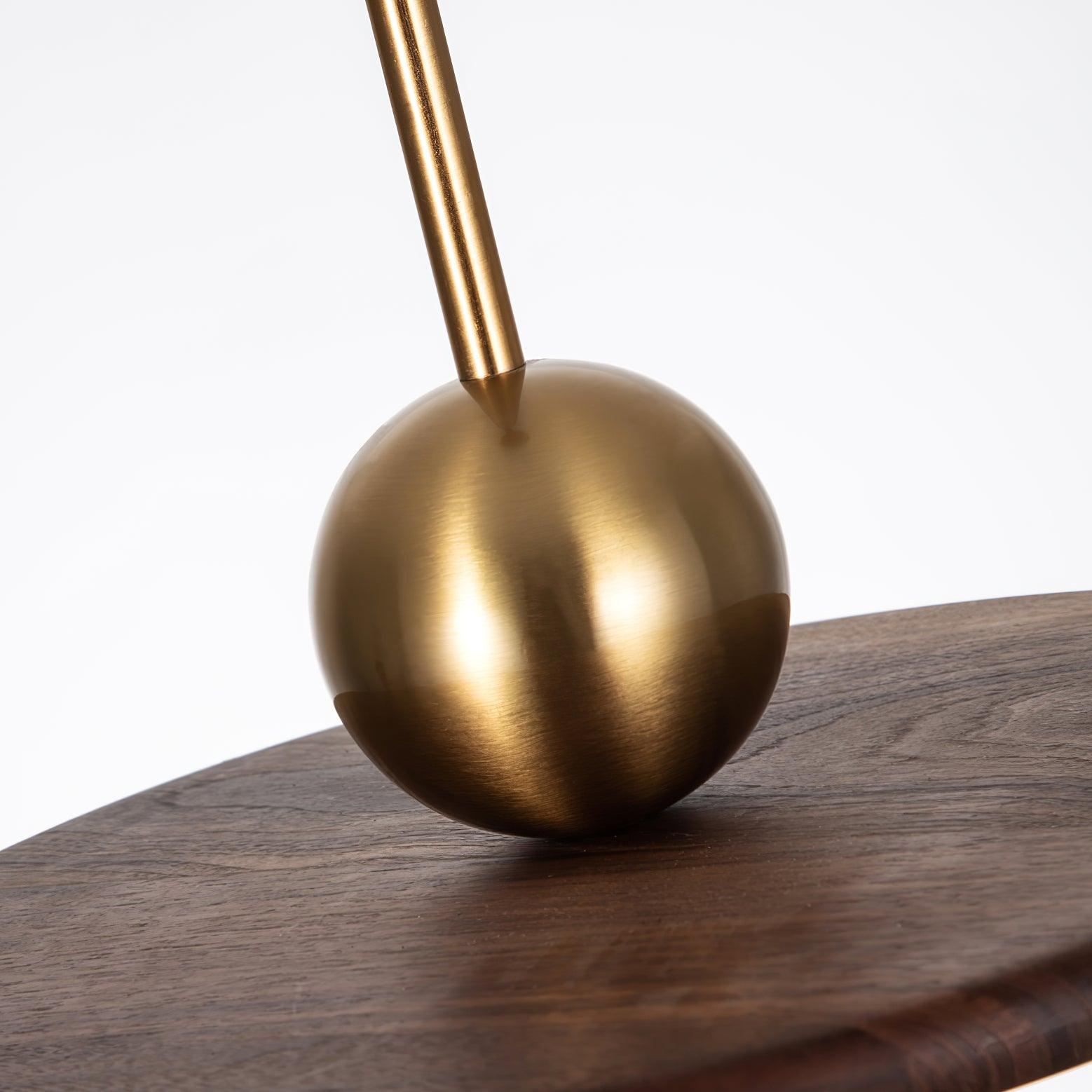 Flying Saucer Walnut Hanging light Pendant Lamp