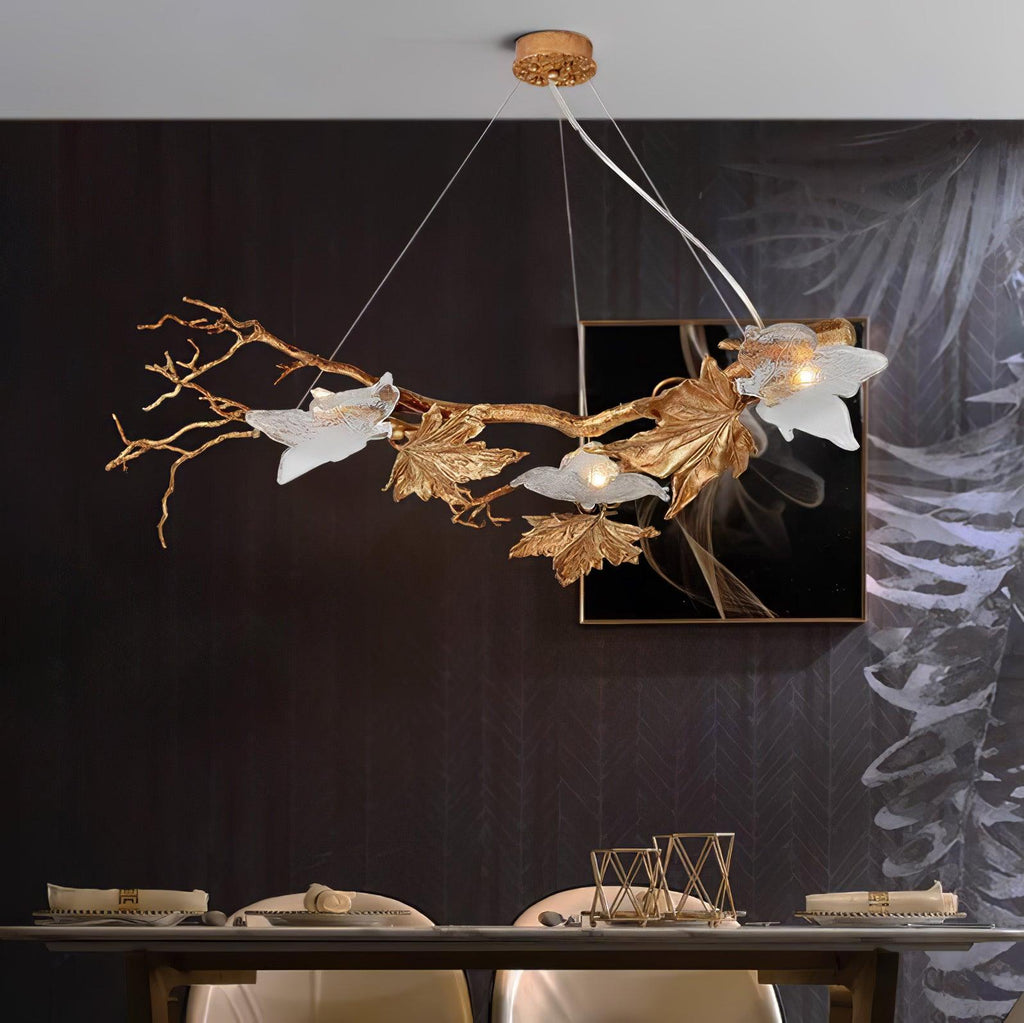 Folio Branch Brass Pendant light Chandelier