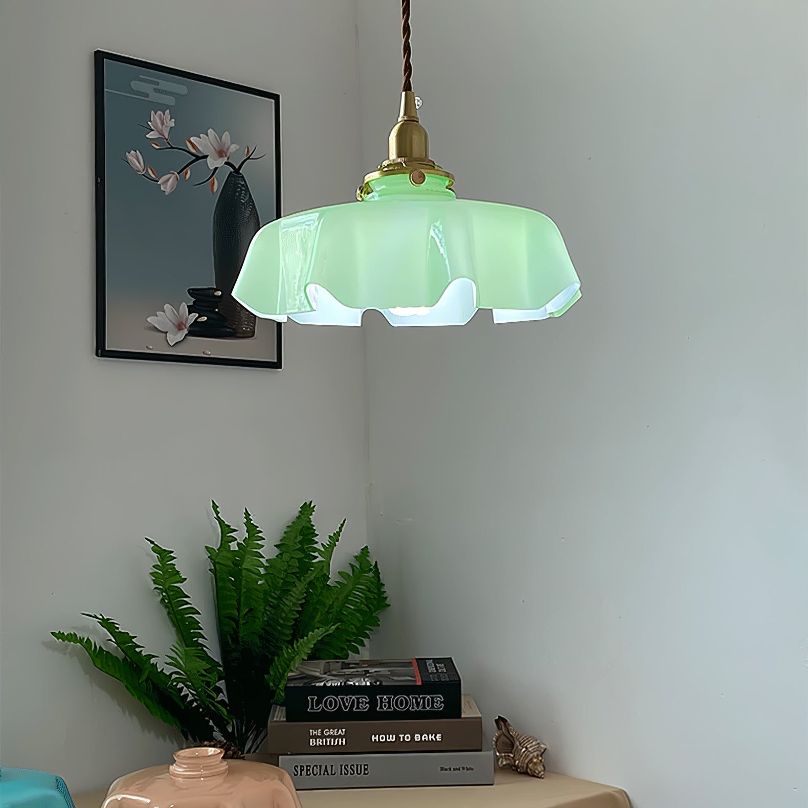 French Flower Droplight Pendant Light