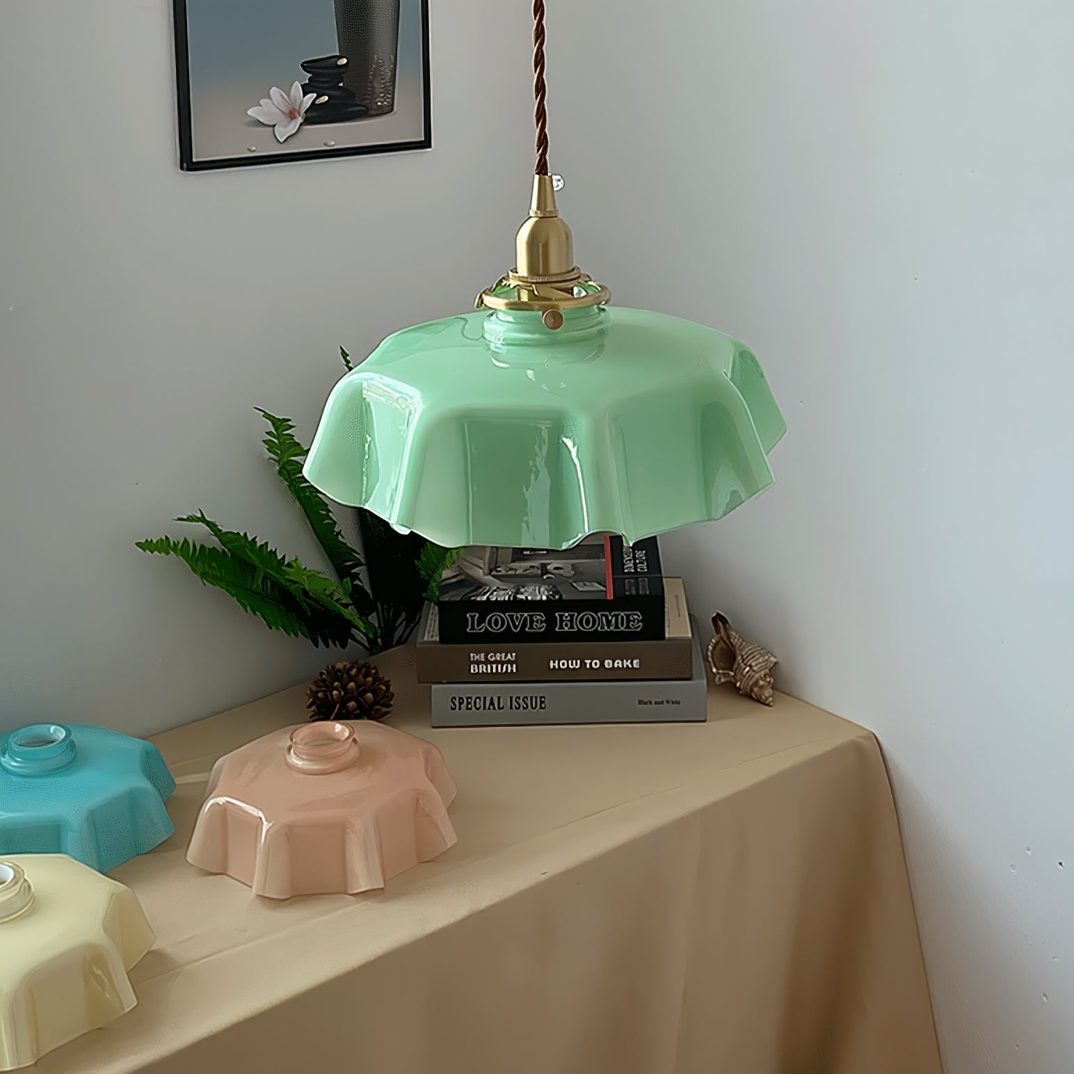 French Flower Droplight Pendant Light