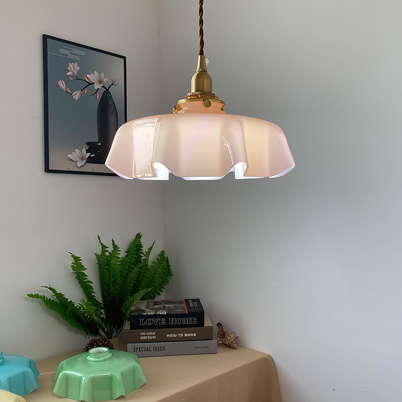 French Flower Droplight Pendant Light