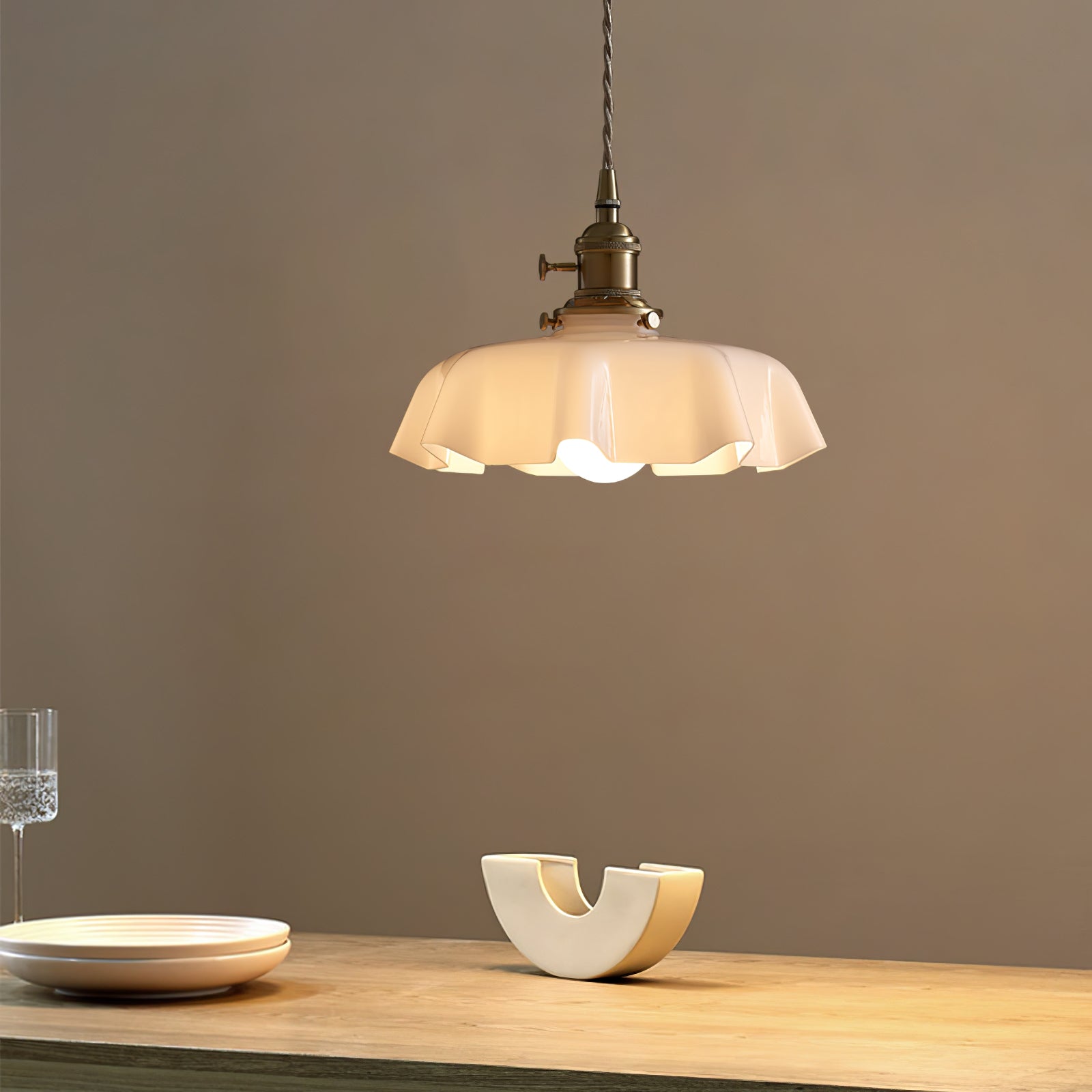 French Flower Droplight Pendant Light