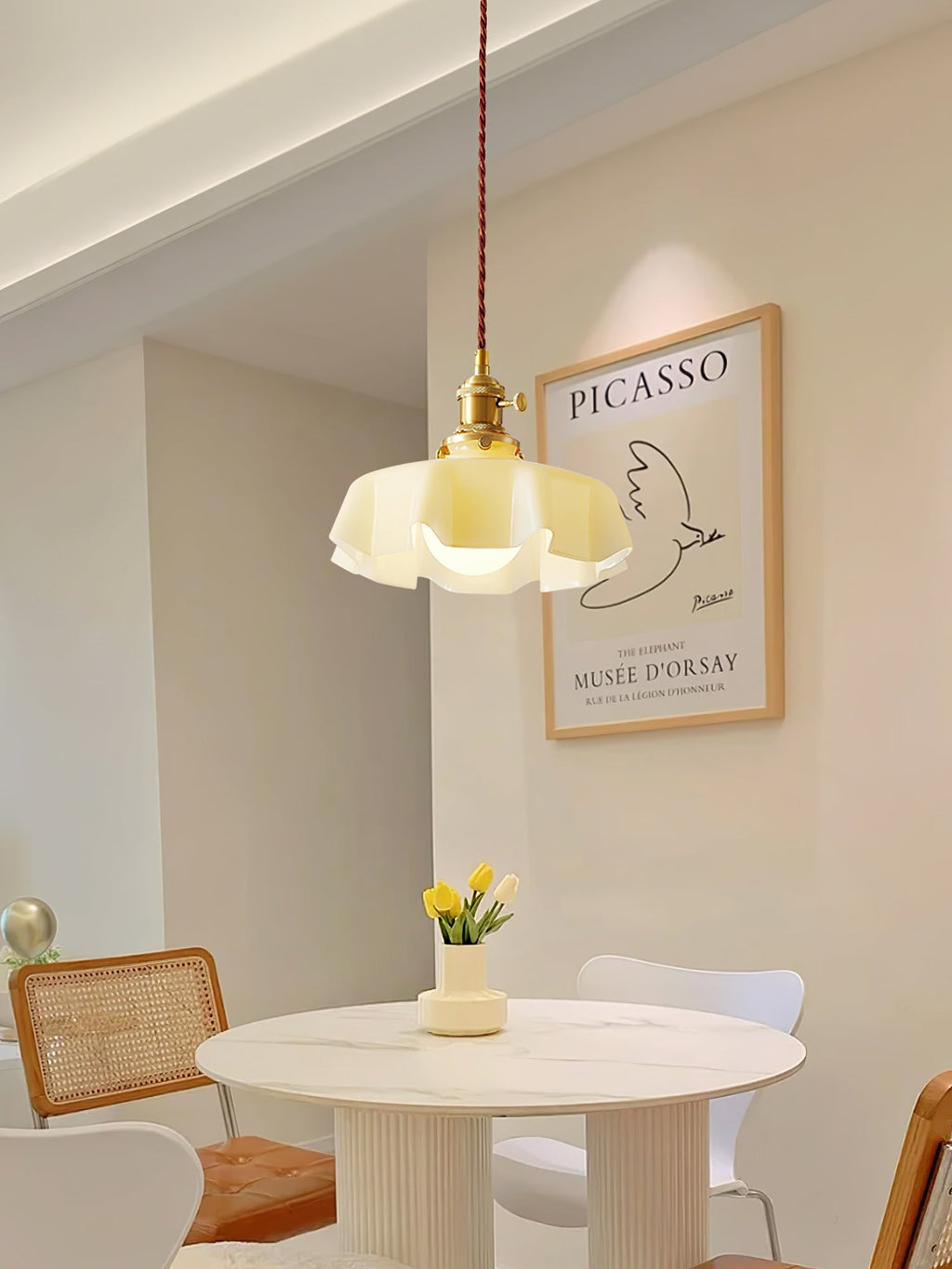 French Flower Droplight Pendant Light