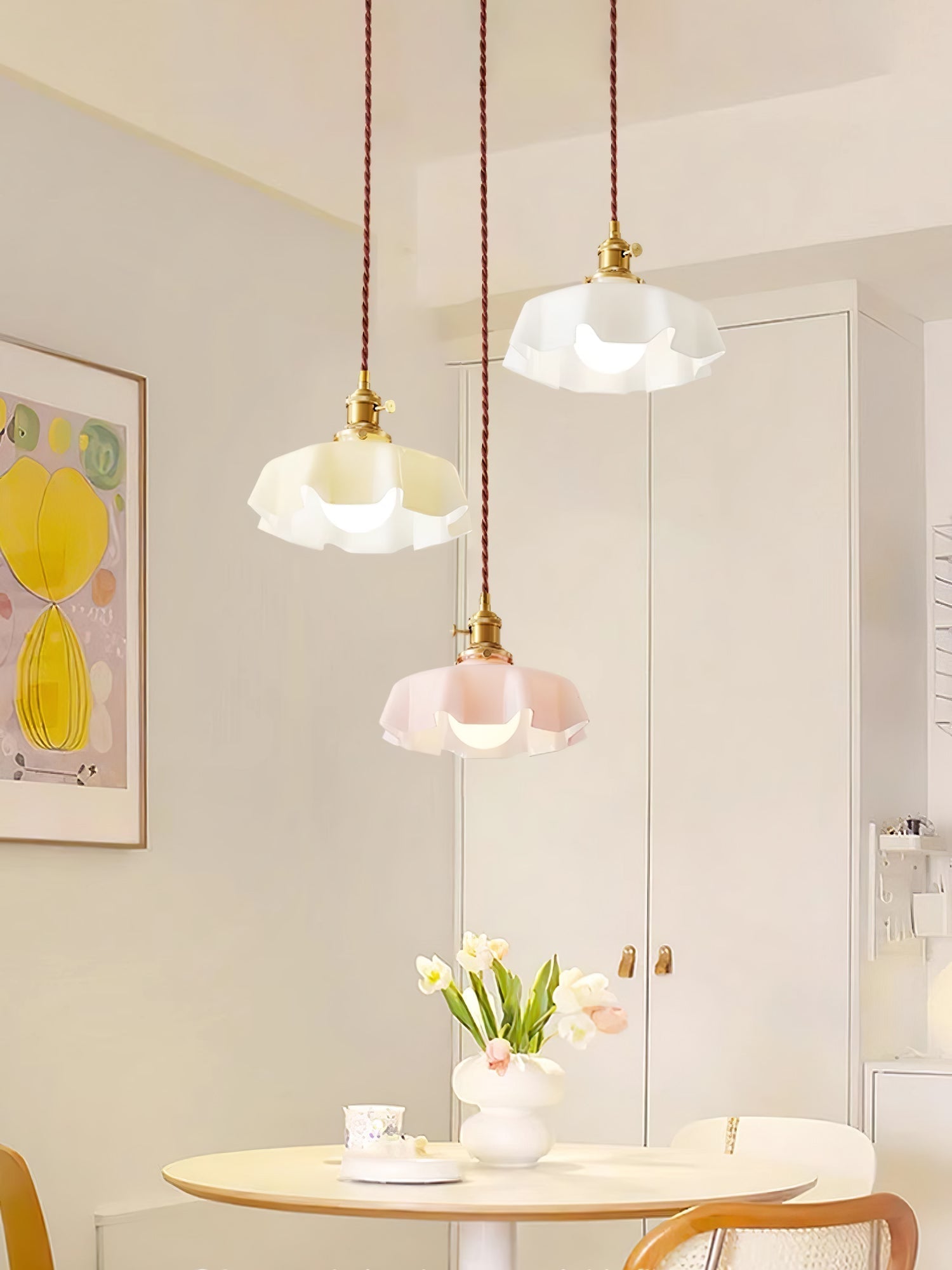 French Flower Droplight Pendant Light