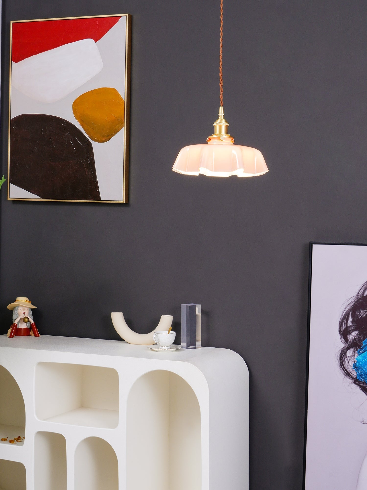 French Flower Droplight Pendant Light