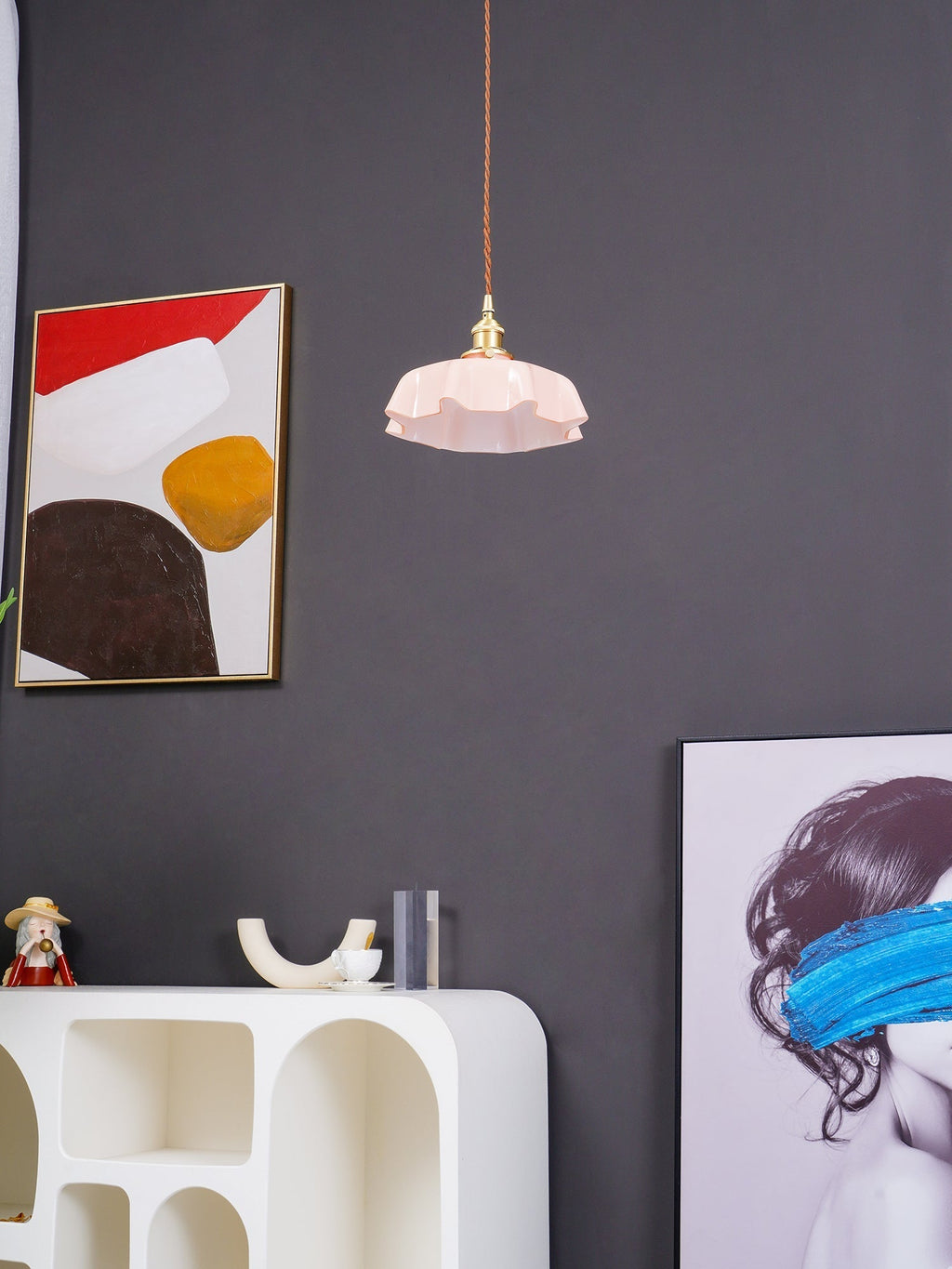 French Flower Houselight Pendant Swag Light