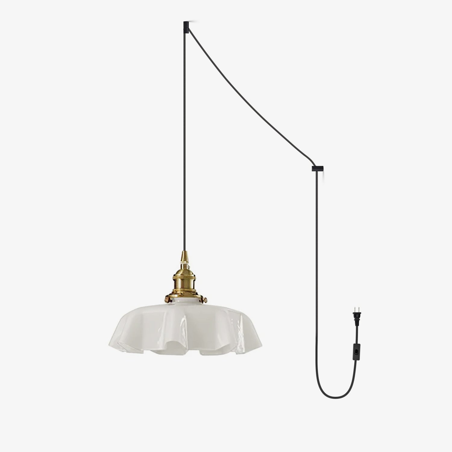French Flower Houselight Pendant Swag Light