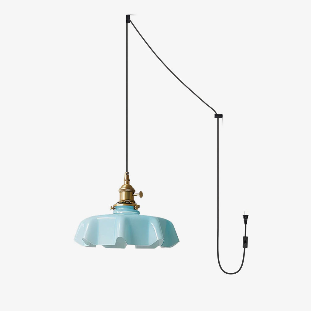 French Flower Houselight Pendant Swag Light