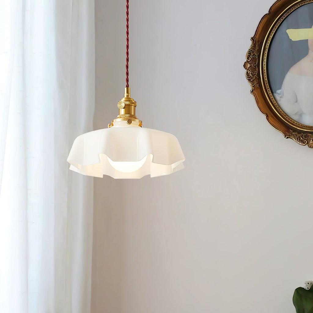 French Flower Houselight Pendant Swag Light