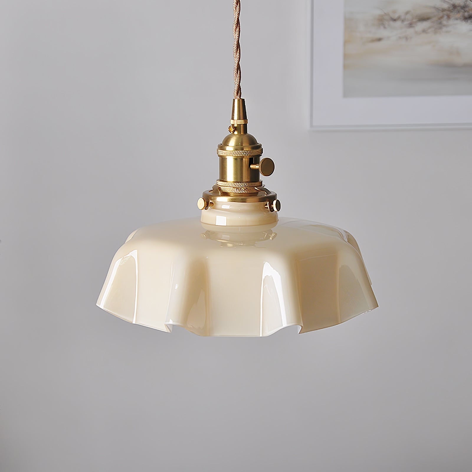 French Flower Houselight Pendant Swag Light