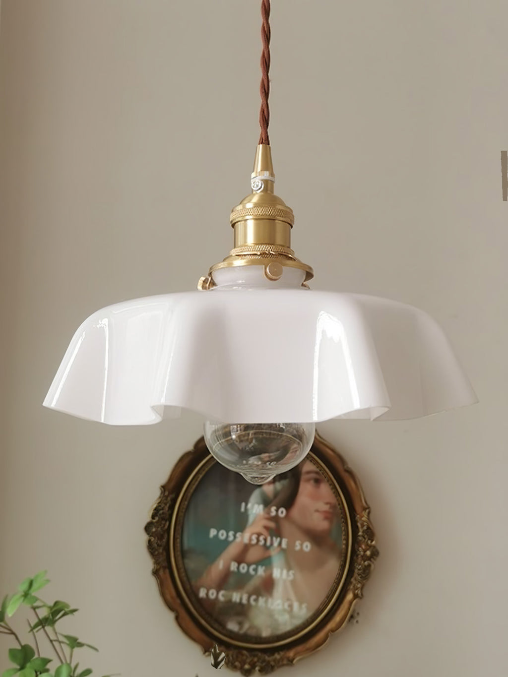 French Flower Houselight Pendant Swag Light