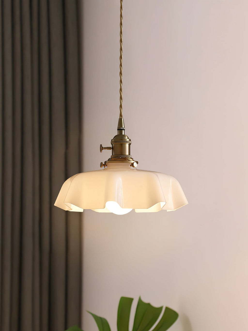 French Flower Houselight Pendant Swag Light