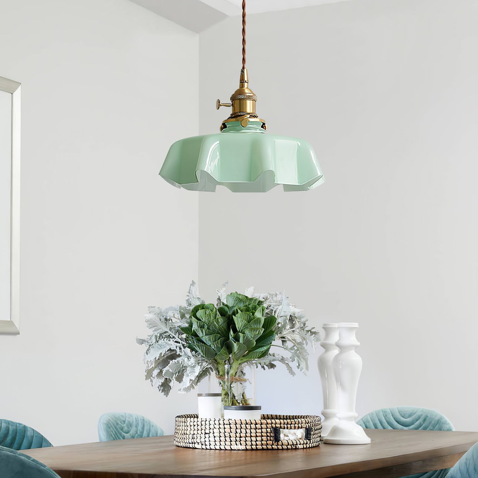 French Flower Houselight Pendant Swag Light