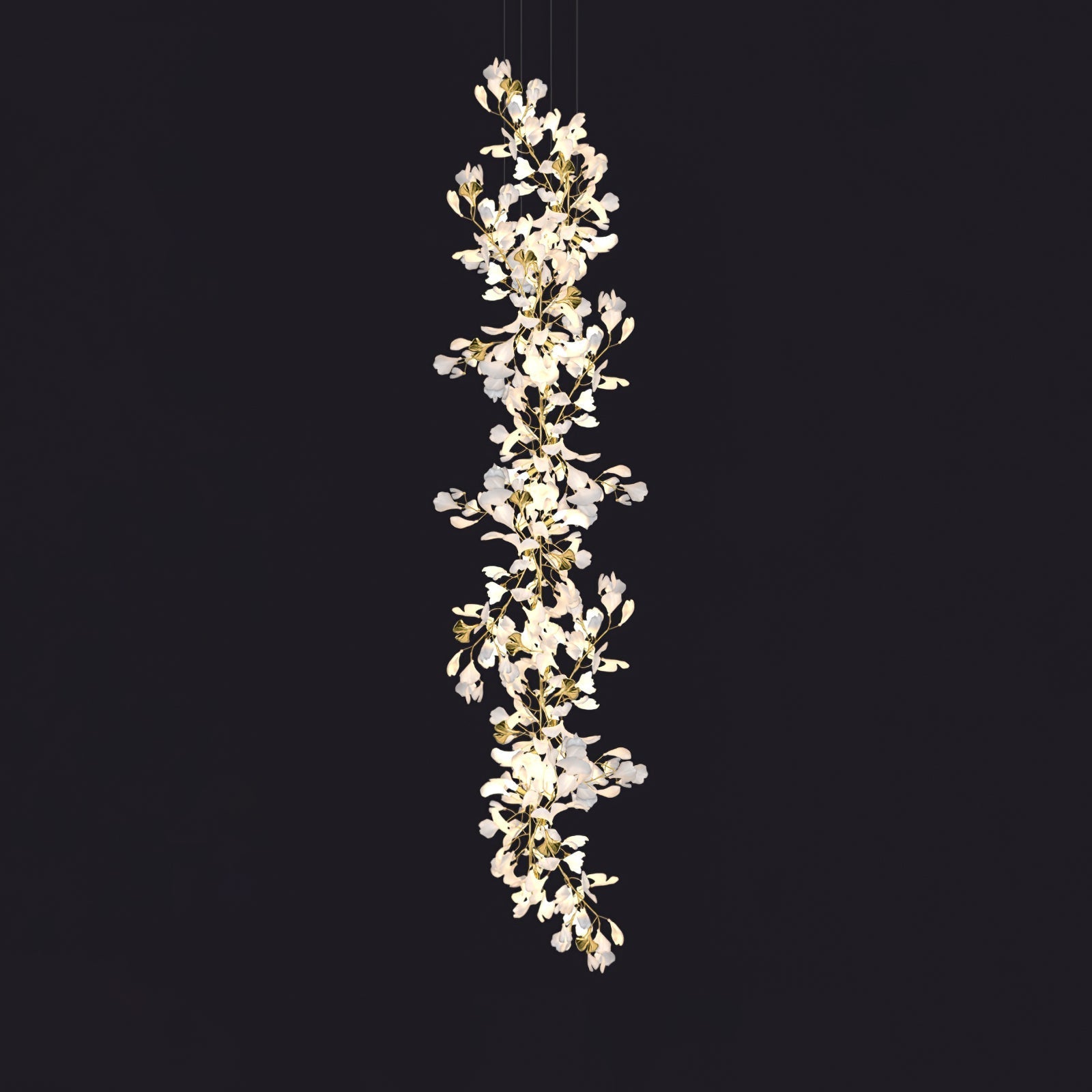 Gingko Leaves Crown Chandelier