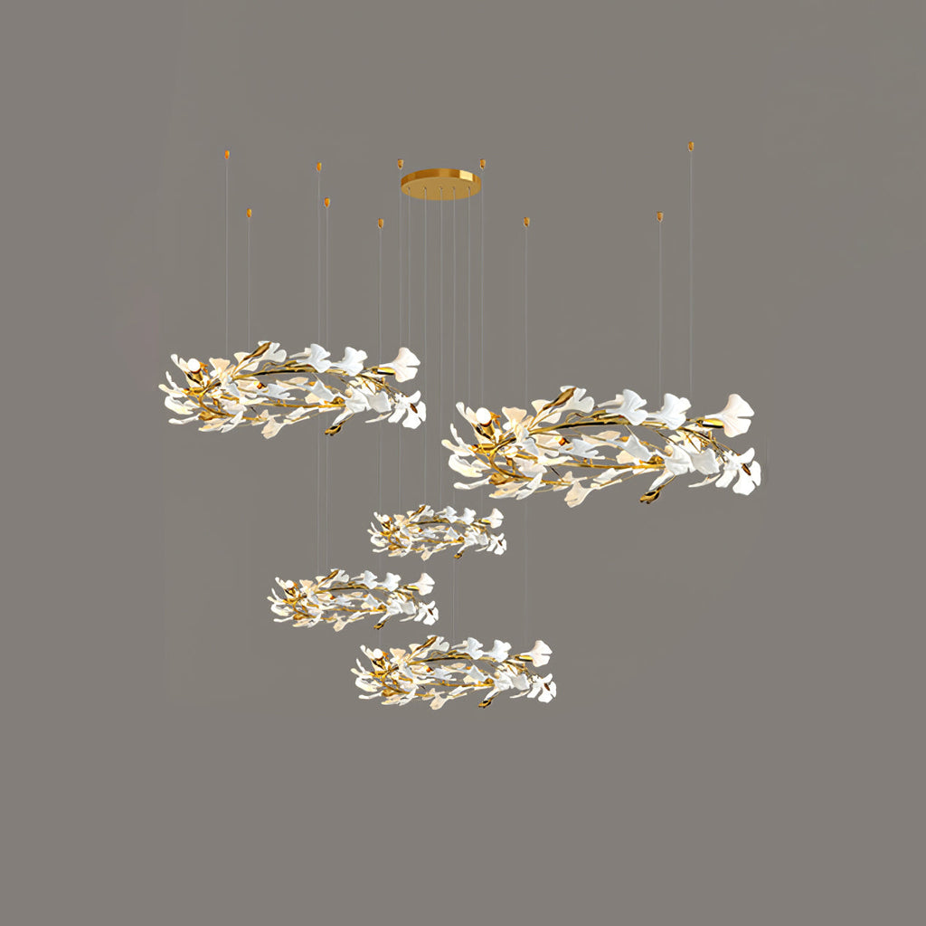 Gingko Leaves Crown Chandelier