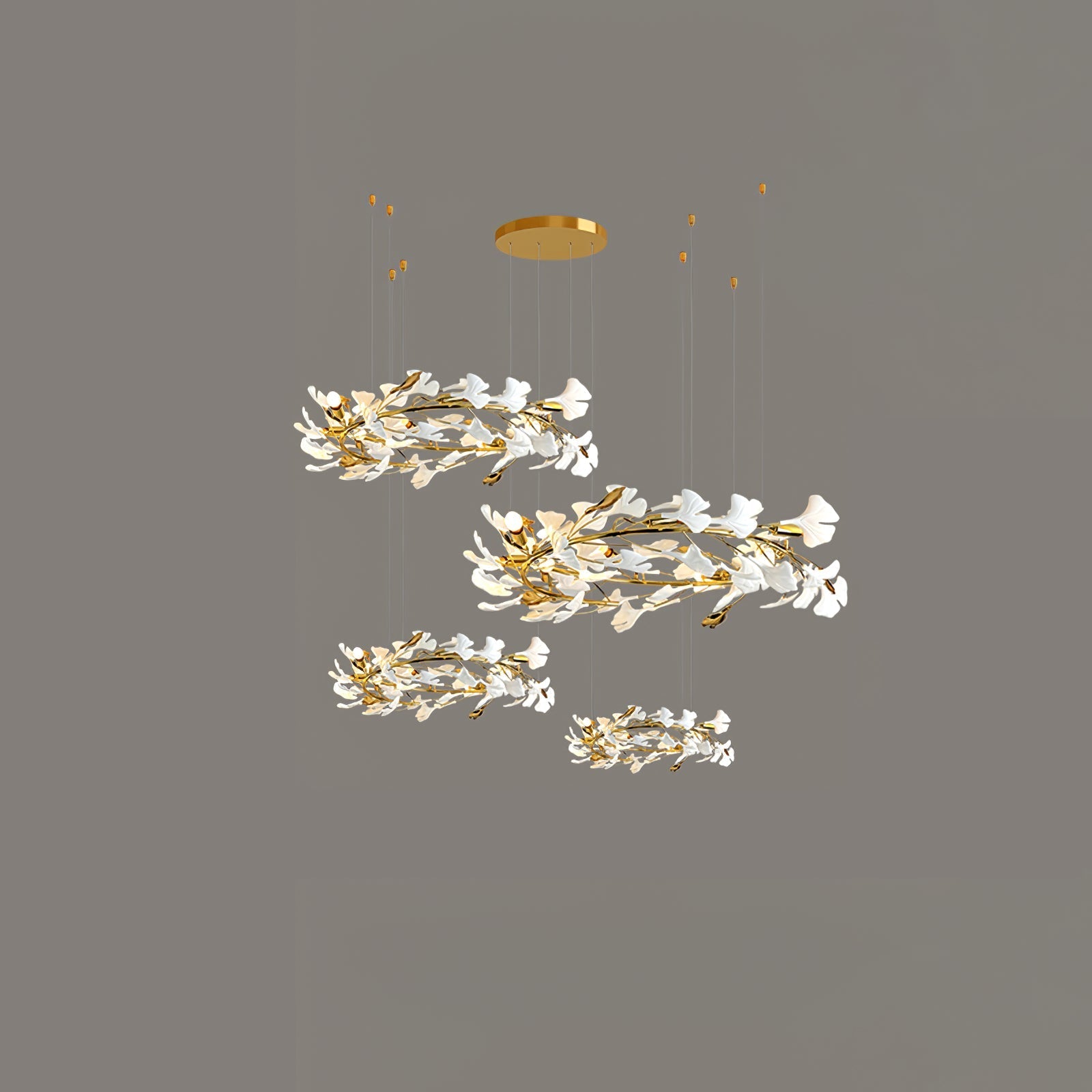 Gingko Leaves Crown Chandelier