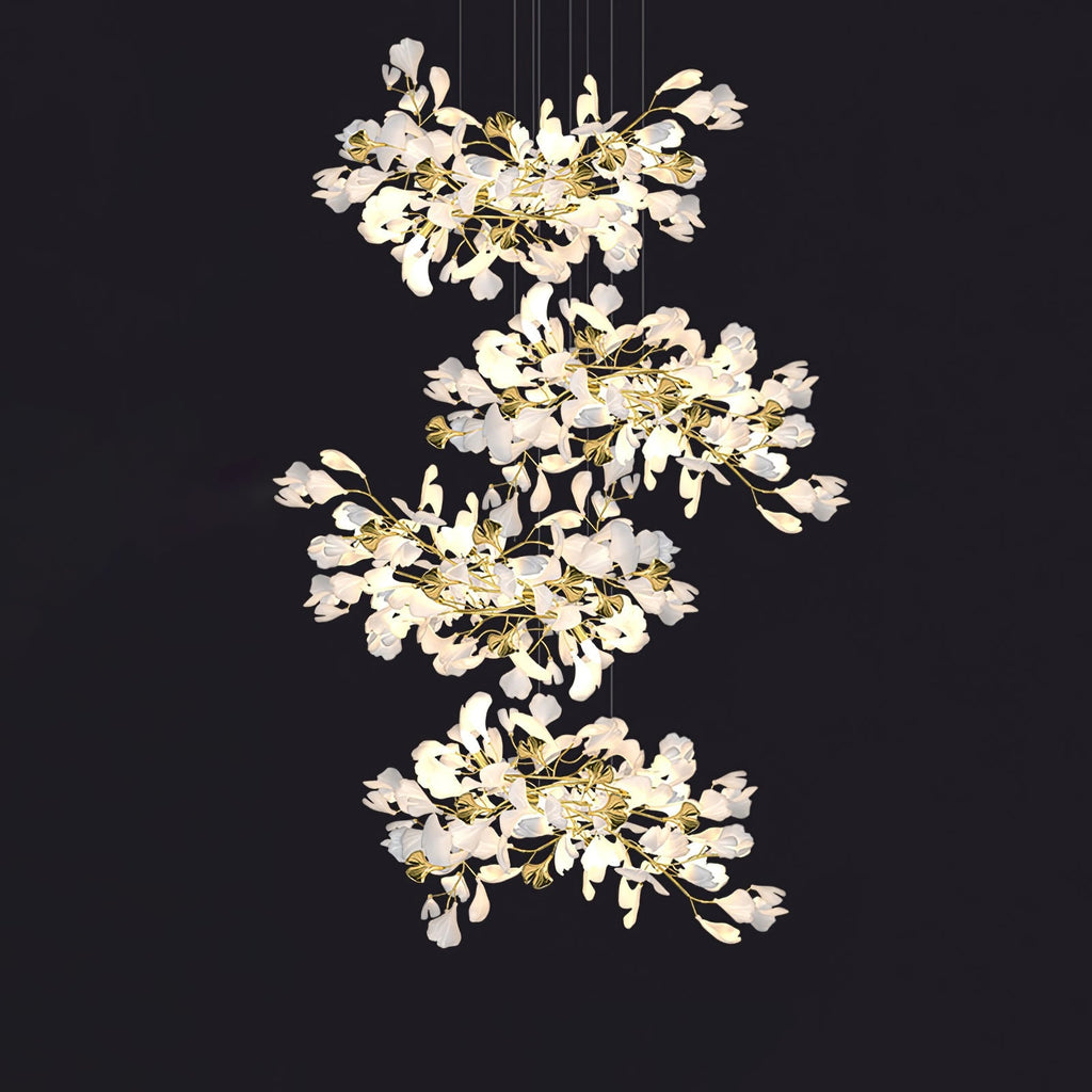 Gingko Leaves Crown Chandelier