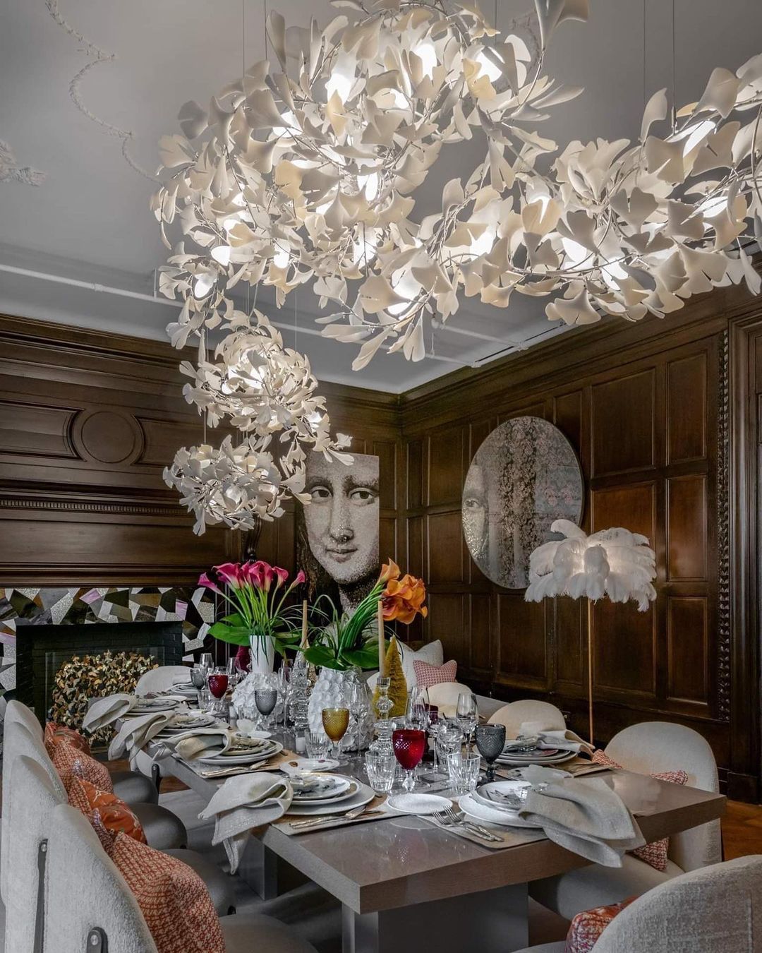 Gingko Leaves Crown Chandelier
