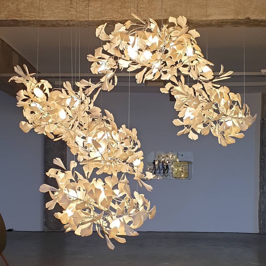Gingko Leaves Crown Chandelier