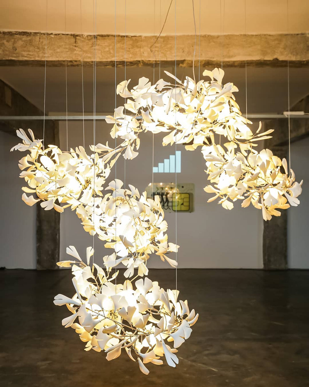 Gingko Leaves Crown Chandelier
