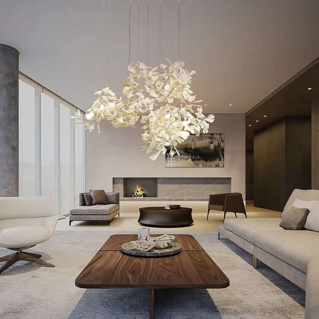 Gingko Leaves Crown Chandelier