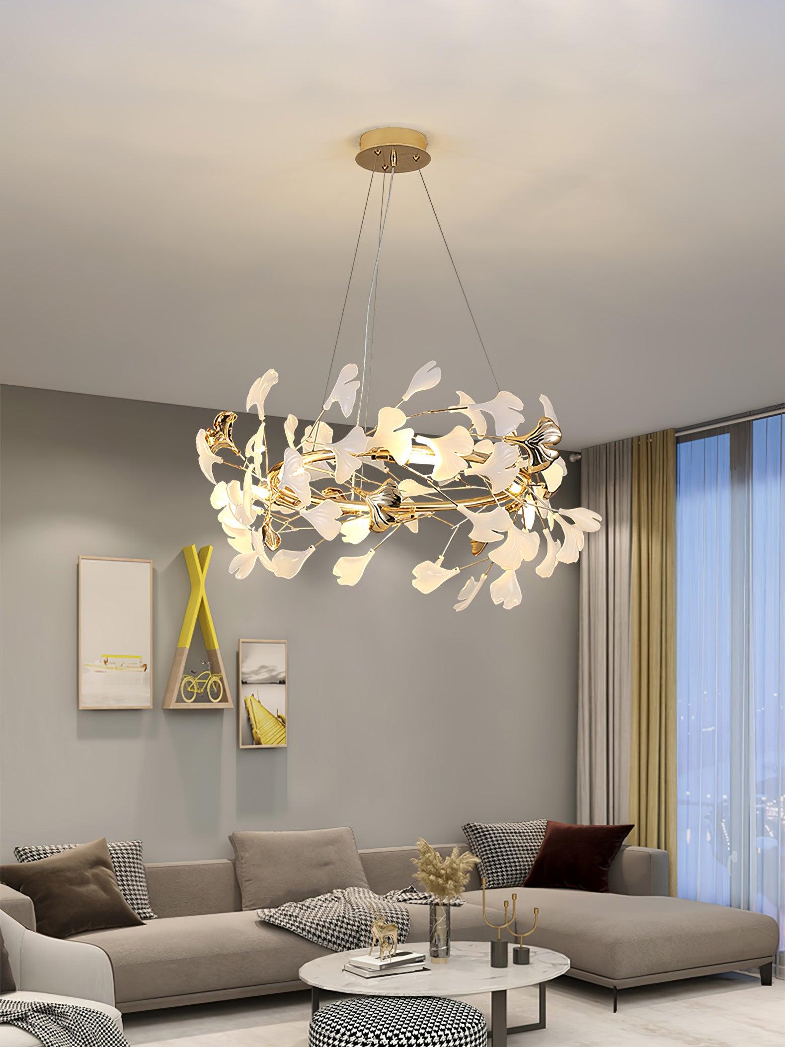 Gingko Ceiling fixture Chandelier T
