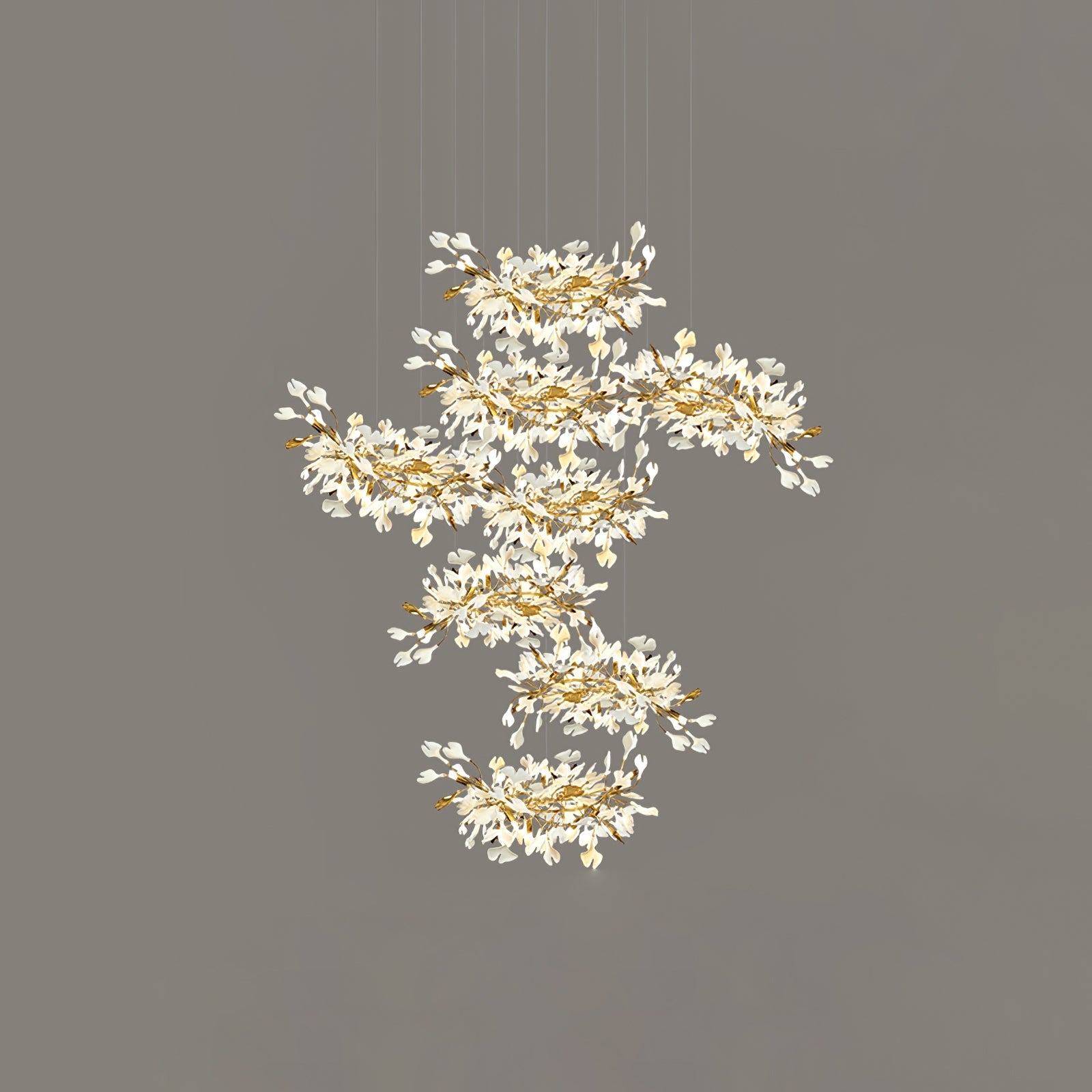 Gingko Leaves Crown Chandelier