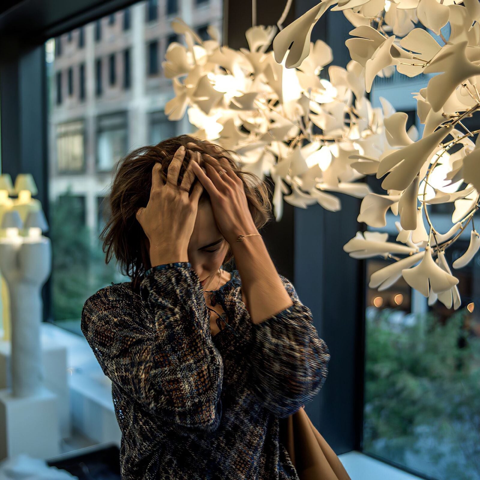 Gingko Leaves Crown Chandelier