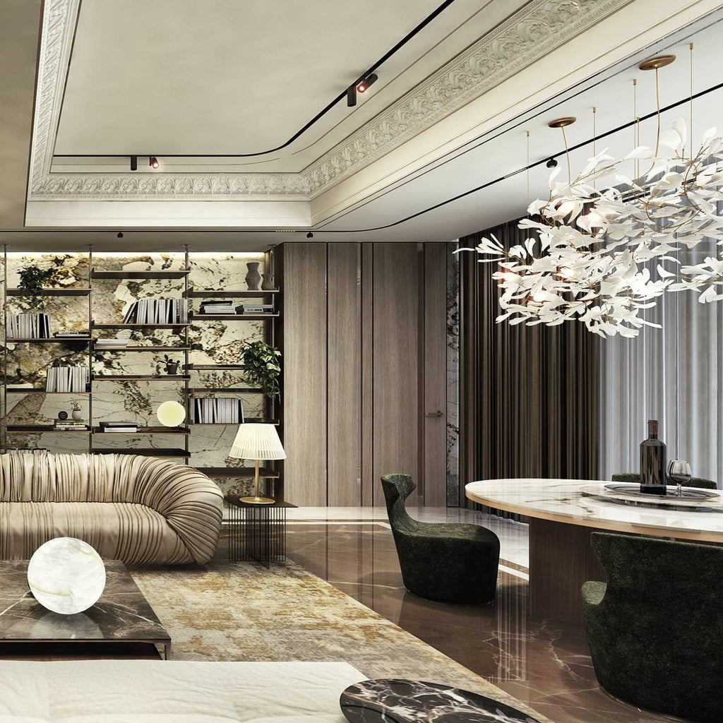 Gingko Leaves Crown Chandelier