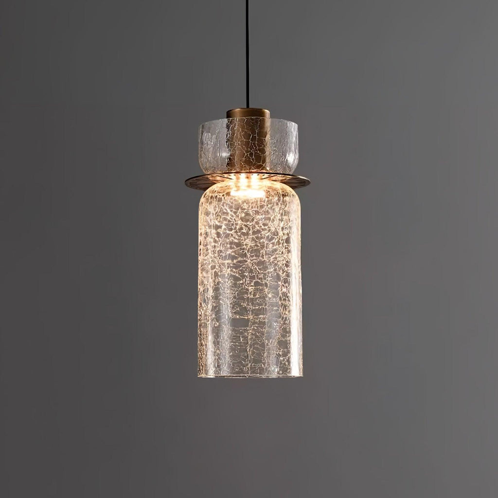 Glacier Crackle Glass Houselight Pendant Lamp