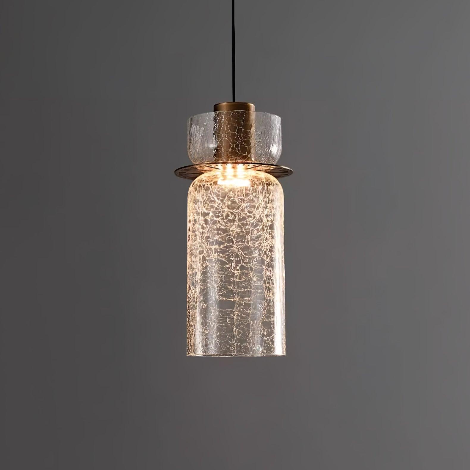 Glacier Crackle Glass Houselight Pendant Lamp