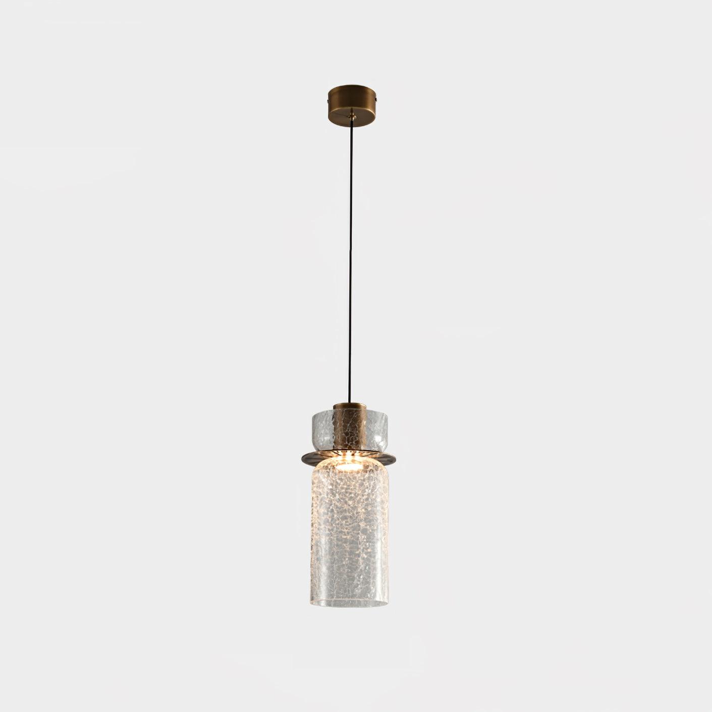 Glacier Crackle Glass Houselight Pendant Lamp