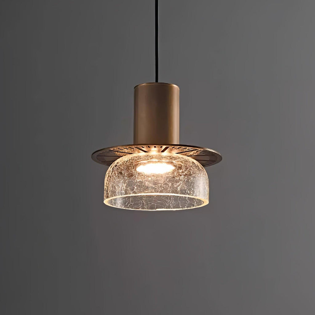 Glacier Crackle Glass Houselight Pendant Lamp
