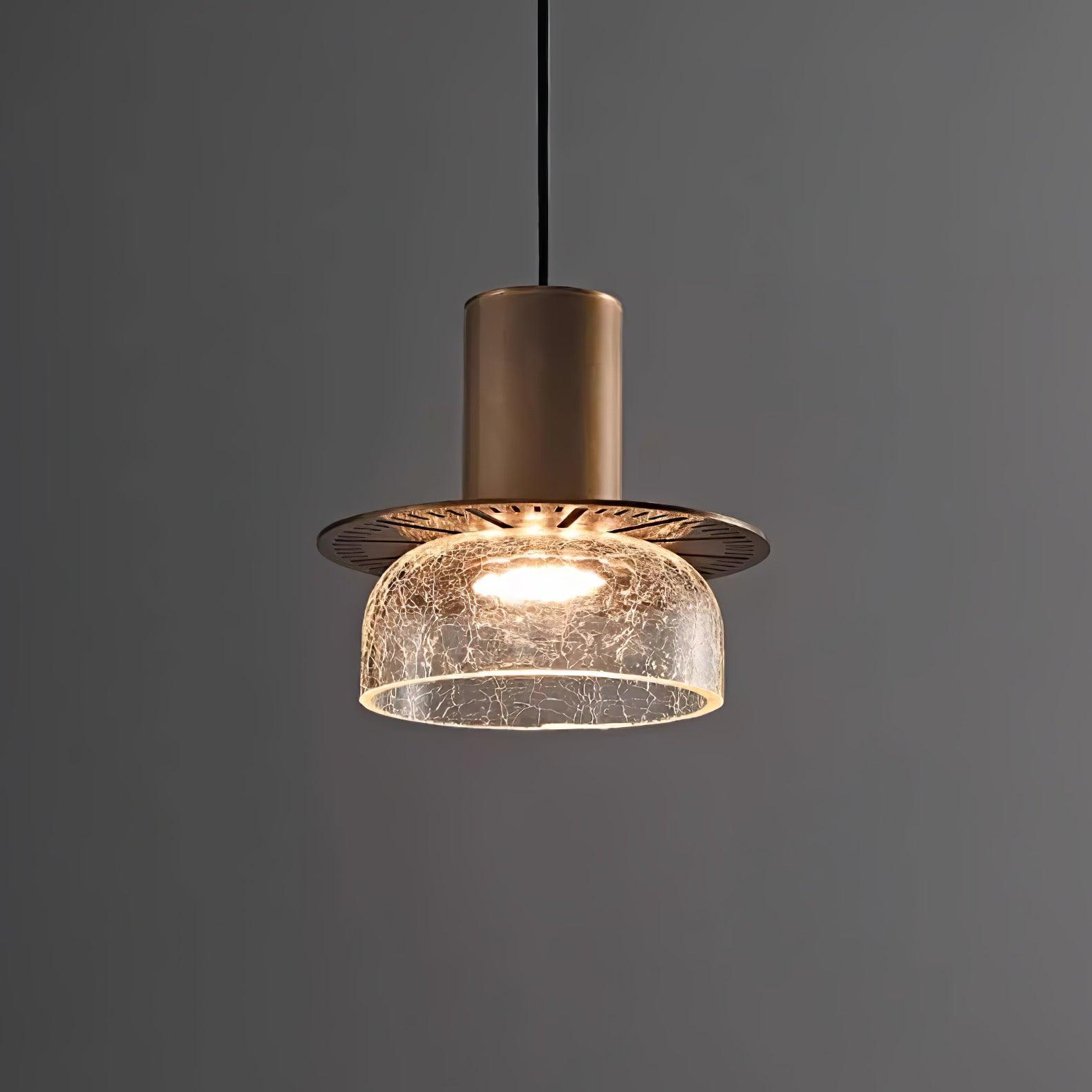 Glacier Crackle Glass Houselight Pendant Lamp