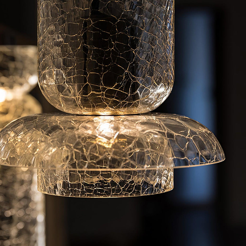 Glacier Crackle Glass Houselight Pendant Lamp