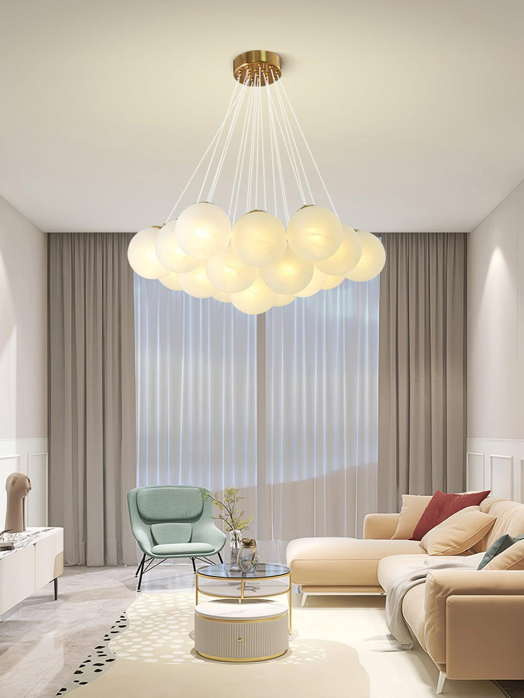 Glass Cluster Pendant light Chandelier