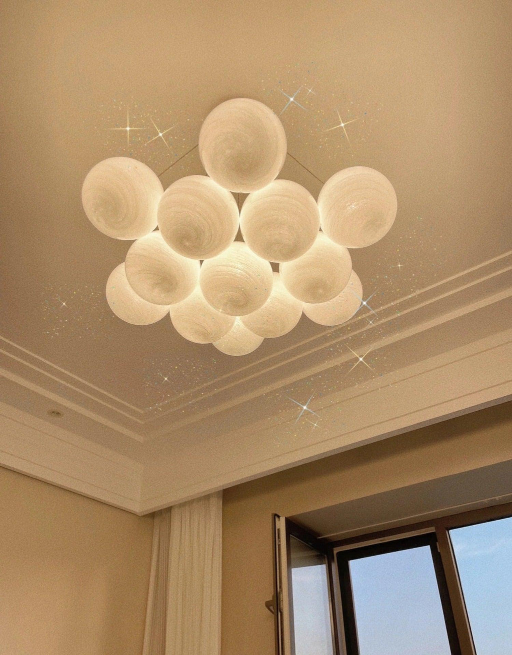 Glass Cluster Pendant light Chandelier