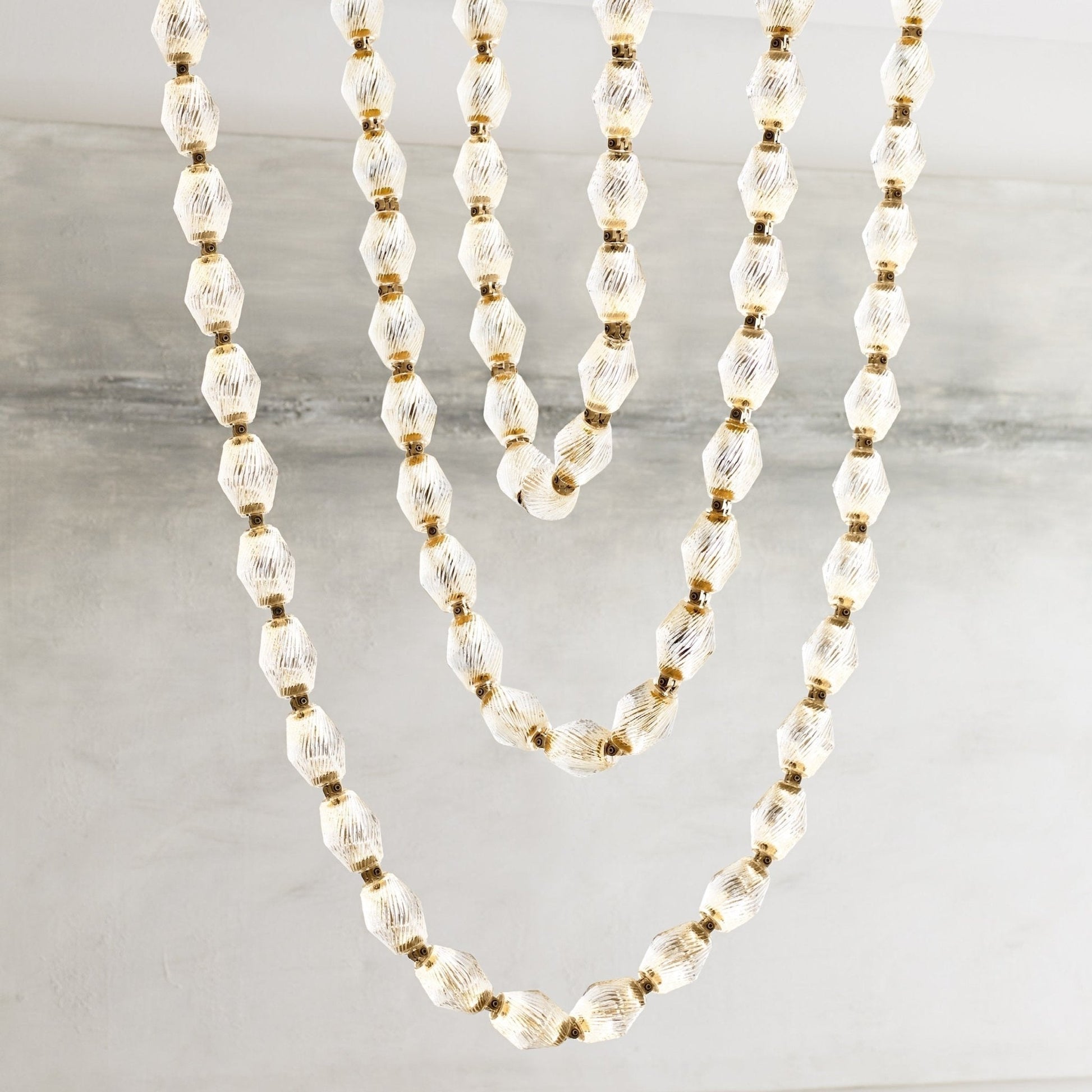 Glass Chain Chandelier